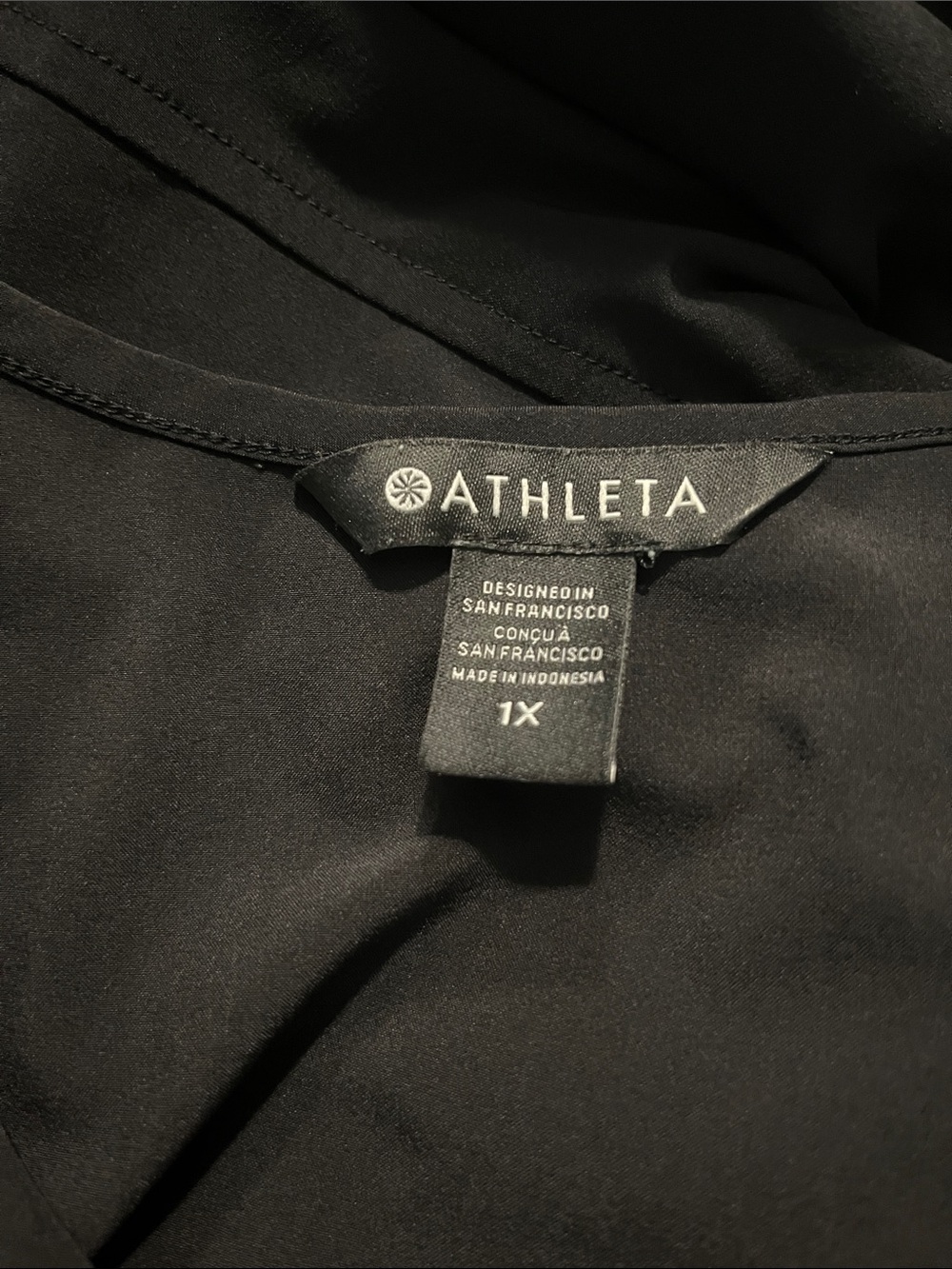 Athleta Presidio Traveler Maxi Dress in black | size 1X - Picture 6 of 7